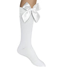 Calceta Escolar Con Moño Tecnologia SPUN