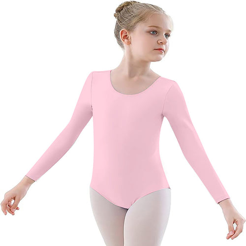 Leotardo Seamless Manga Larga Sin Costuras Niña