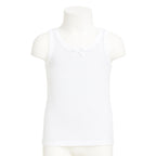 Camiseta Blanca Tirante Grueso Algodón Niña