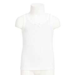 Camiseta Blanca Tirante Grueso Algodón Niña