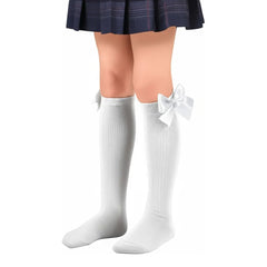 Calceta Escolar Con Moño Tecnologia SPUN