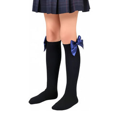 Calceta Escolar Con Moño Tecnologia SPUN