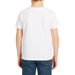 Playera Blanca manga Corta Algodón Niño