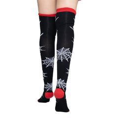 Calceta Larga Medieta Araña Telaraña Rojo