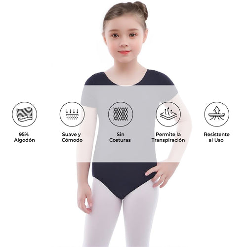 Leotardo Algodón Manga Corta