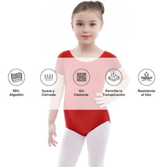 Leotardo Algodón Manga Corta