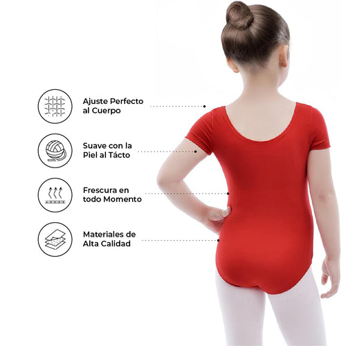 Leotardo Algodón Manga Corta