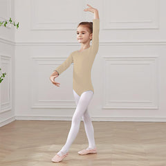 Leotardo Algodón Manga Larga Niña