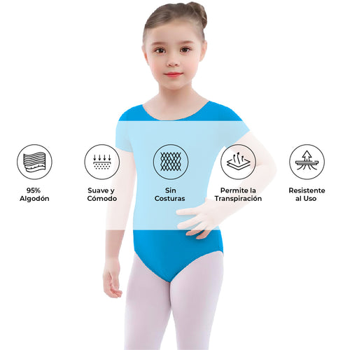 Leotardo Algodón Manga Corta