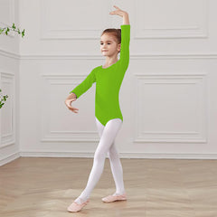 Leotardo Algodón Manga Larga Niña