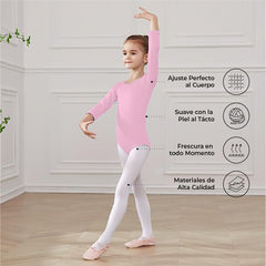 Leotardo Algodón Manga Larga Niña
