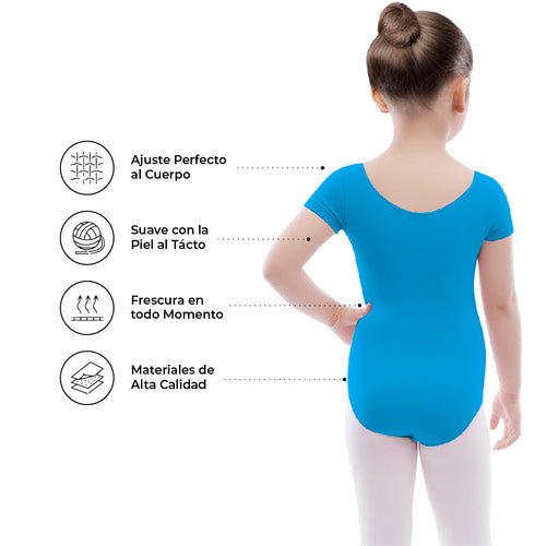 Leotardo Algodón Manga Corta