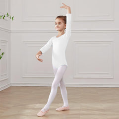 Leotardo Algodón Manga Larga Niña