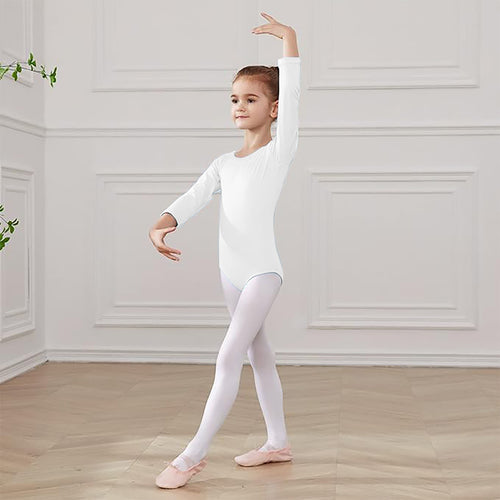 Leotardo Algodón Manga Larga Niña