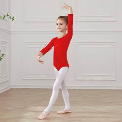 Leotardo Algodón Manga Larga Niña