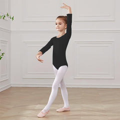 Leotardo Algodón Manga Larga Niña