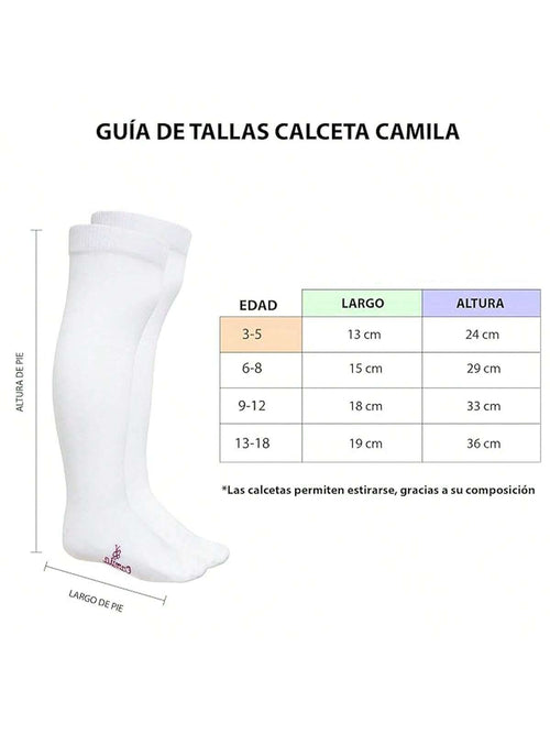 Calceta Larga Escolar Camila