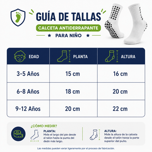Calceta Deportiva Antiderrapante Niño 6 Pares by Don Calcetín