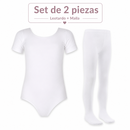 Leotardo Manga Corta Seamless + Malla Nylon by Don Calcetín