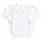 3 Pzs. Playera Blanca Manga Corta Niño - Don Calcetín