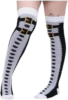 Calceta Larga Medieta Navidad Varios Diseños