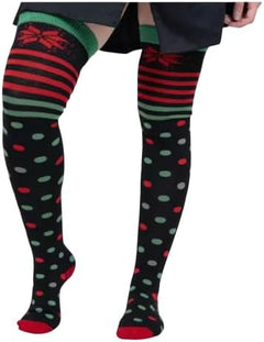 Calceta Larga Medieta Navidad Varios Diseños