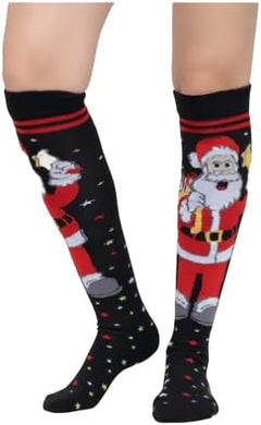 Calceta Larga Medieta Navidad Varios Diseños