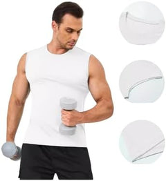 Camiseta Deportiva Fit Sin Manga Algodón Orgánico Gym Casual