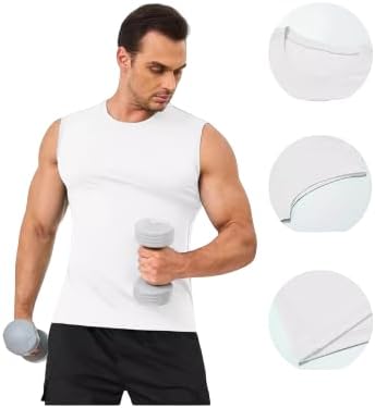 Camiseta Deportiva Fit Sin Manga Algodón Orgánico Gym Casual