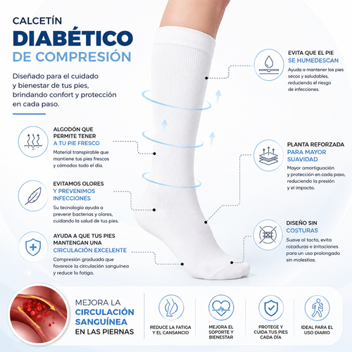 Calcetín Diabético de Compresión Hombre 3 Pares by Don Calcetín