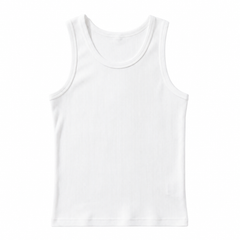 Camiseta Blanca Tirante Grueso Niño 3 Piezas by Don Calcetín
