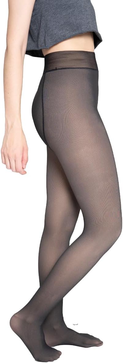 Malla Media Térmica Mujer Forro Polar Afelpado Caliente