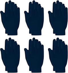 6 Pares Guante Invierno Cálido Elástico Mujer Hombre Unisex Varios Colores