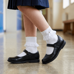 6 Pares Calceta Tobillera Con Encaje Bebe - Don Calcetín