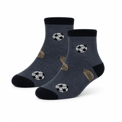 6 Pares Calceta Tobillera Estampado Variado Niño - Don Calcetín