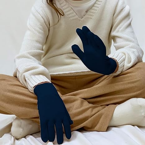 6 Pares Guante Invierno Cálido Elástico Niño Niña Colores