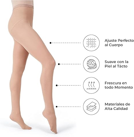 Pantimedia Media Cristiana Semitransparente Nylon