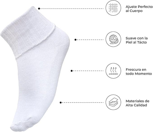 Calcetín Tobillero Escolar Liso