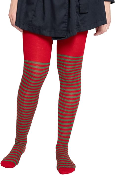 Mallas Navideña Caramelo Niña Algodón Suave Alta Calidad