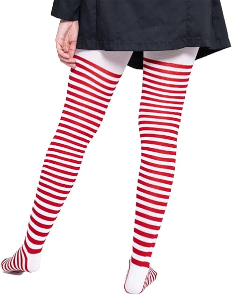 Mallas Navideña Caramelo Mujer Algodón Suave Alta Calidad