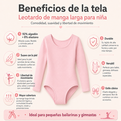 Leotardo Manga Larga Algodón Niña by Don Calcetín