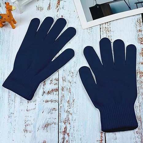 6 Pares Guante Invierno Cálido Elástico Mujer Hombre Unisex Varios Colores