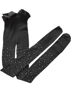 Medias Malla Red Brillante Diamantes Niña