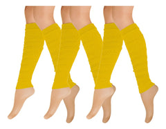 Calentador Piernas Mujer Algodón Suave Invierno Frio 3 Pares