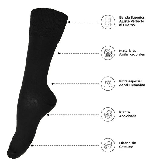 Calcetín de Compresión Sin Costuras