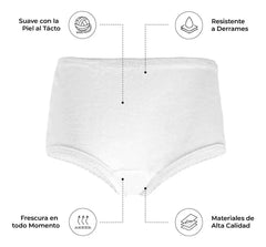 Calzón Pantaleta de Algodón Niña 3 Piezas