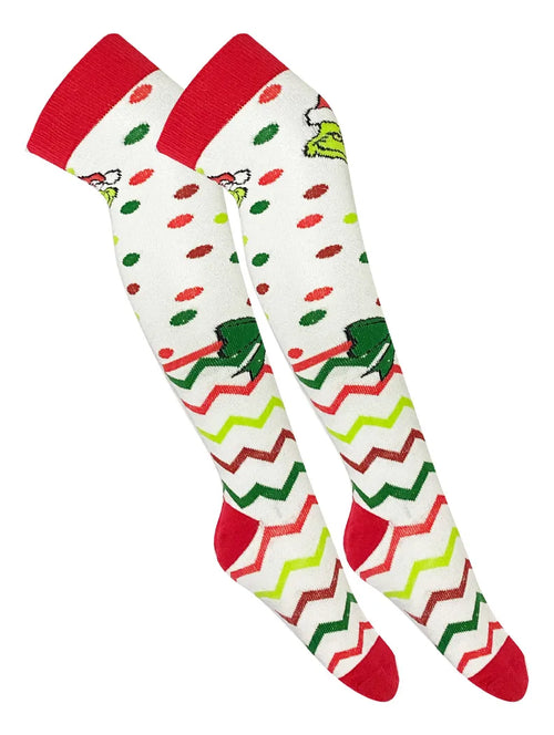 Calceta Larga Medieta Navideña Niña Varios Diseños