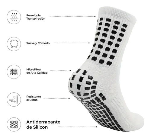 Calceta Deportiva Antiderrapante Adulto