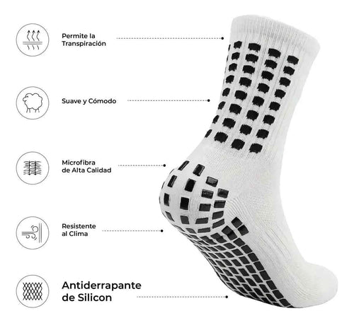 Calceta Deportiva Antiderrapante Hombre