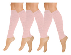 Calentador Piernas Mujer Algodón Suave Invierno Frio 3 Pares